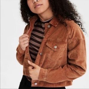 Cropped corduroy jacket